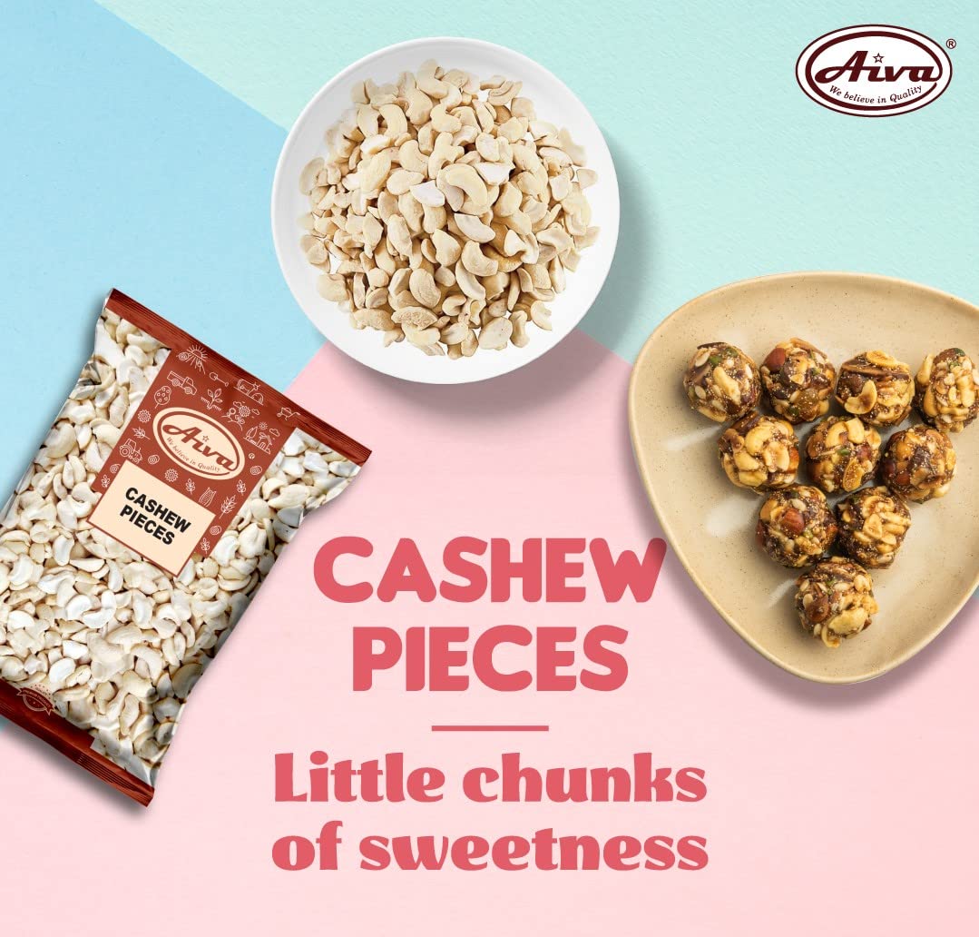AIVA Cashew Pieces Raw for homemade nut butter and spreads.