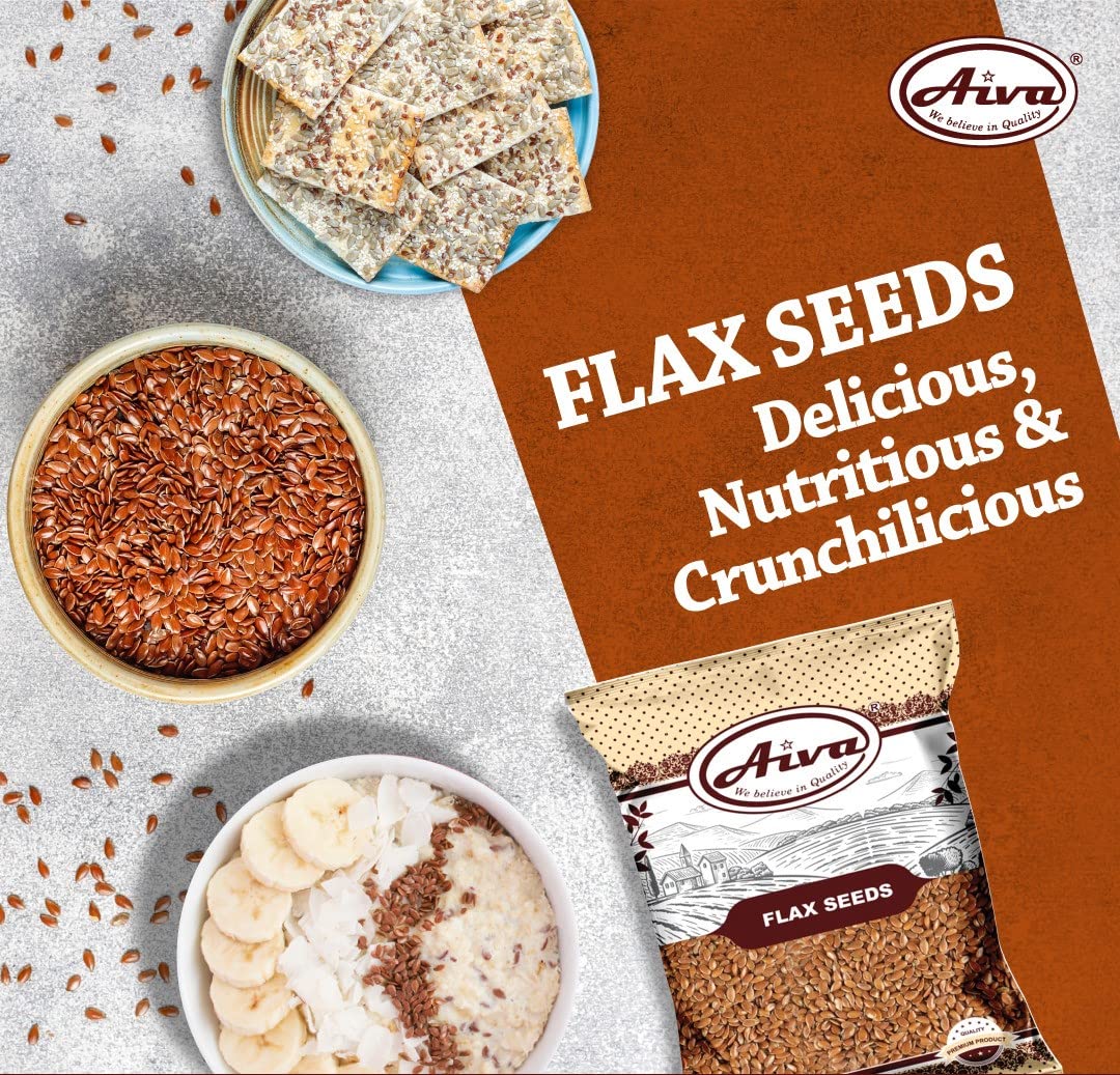 AIVA flax seeds great in smoothies for extra fiber