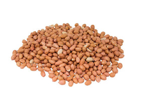 Aiva whole red-skin peanuts, raw and unsalted for roasting.