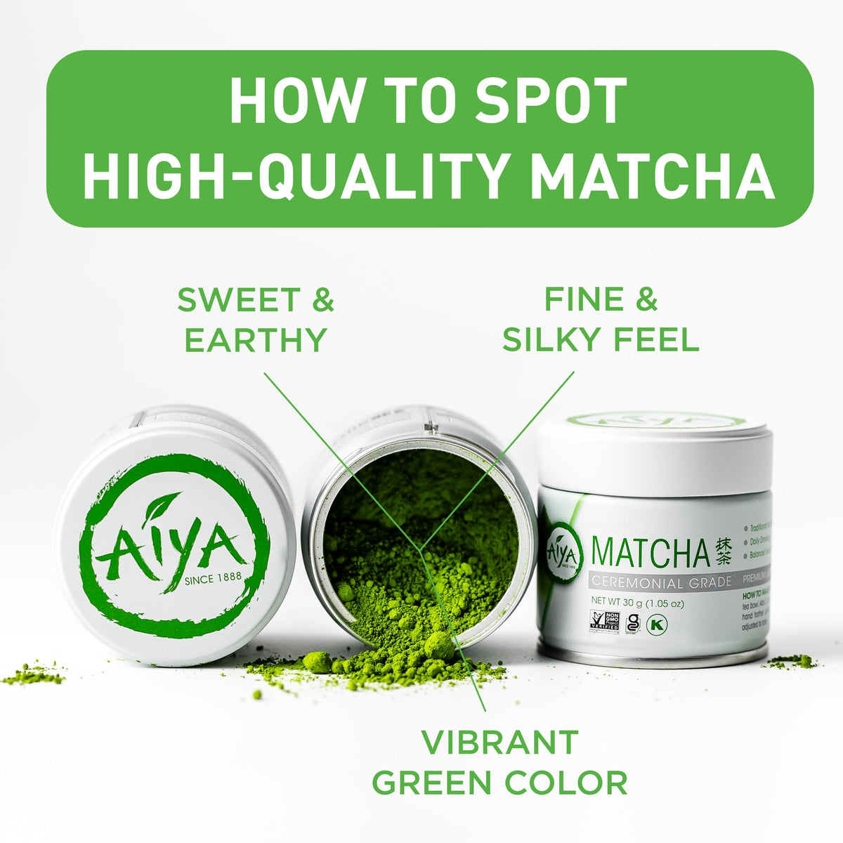 AIYA brand label close-up on tin signaling trusted heritage and quality