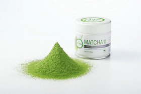 AIYA ceremonial-grade matcha powder close-up showing vibrant texture for premium whisking