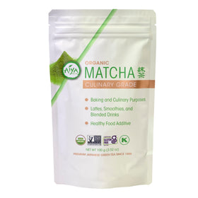AIYA matcha ceremonial powder bottle—rich flavor for whisking and everyday rituals.