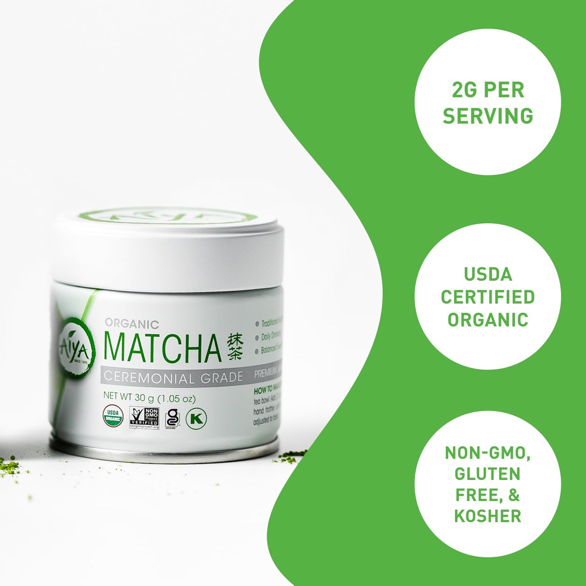 AIYA SINCE 1888 ceremonial matcha daily cup offers a balanced, flavorful ritual