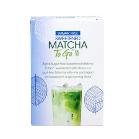 AIYA Sugar-Free Matcha To Go Stick opened pack highlights mess-free prep.
