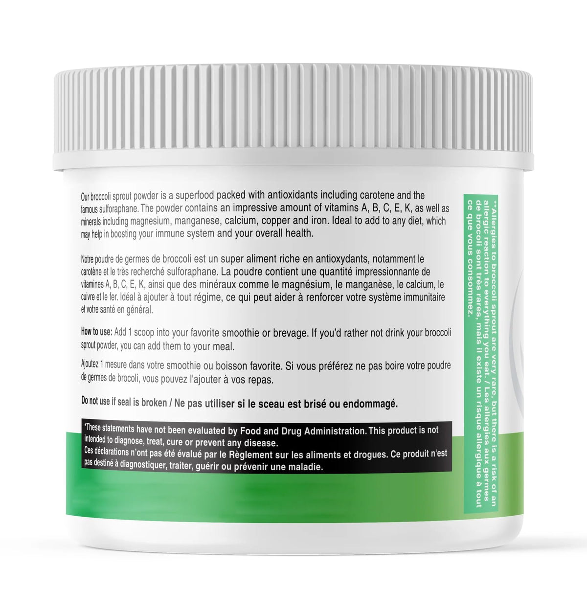 AKI label shows ingredient list and non-GMO badge.