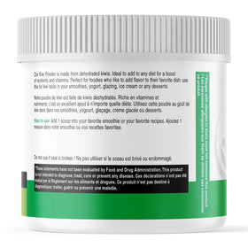AKI ORGANIC Kiwi Powder dessert accent offers pale color with hint of kiwi.
