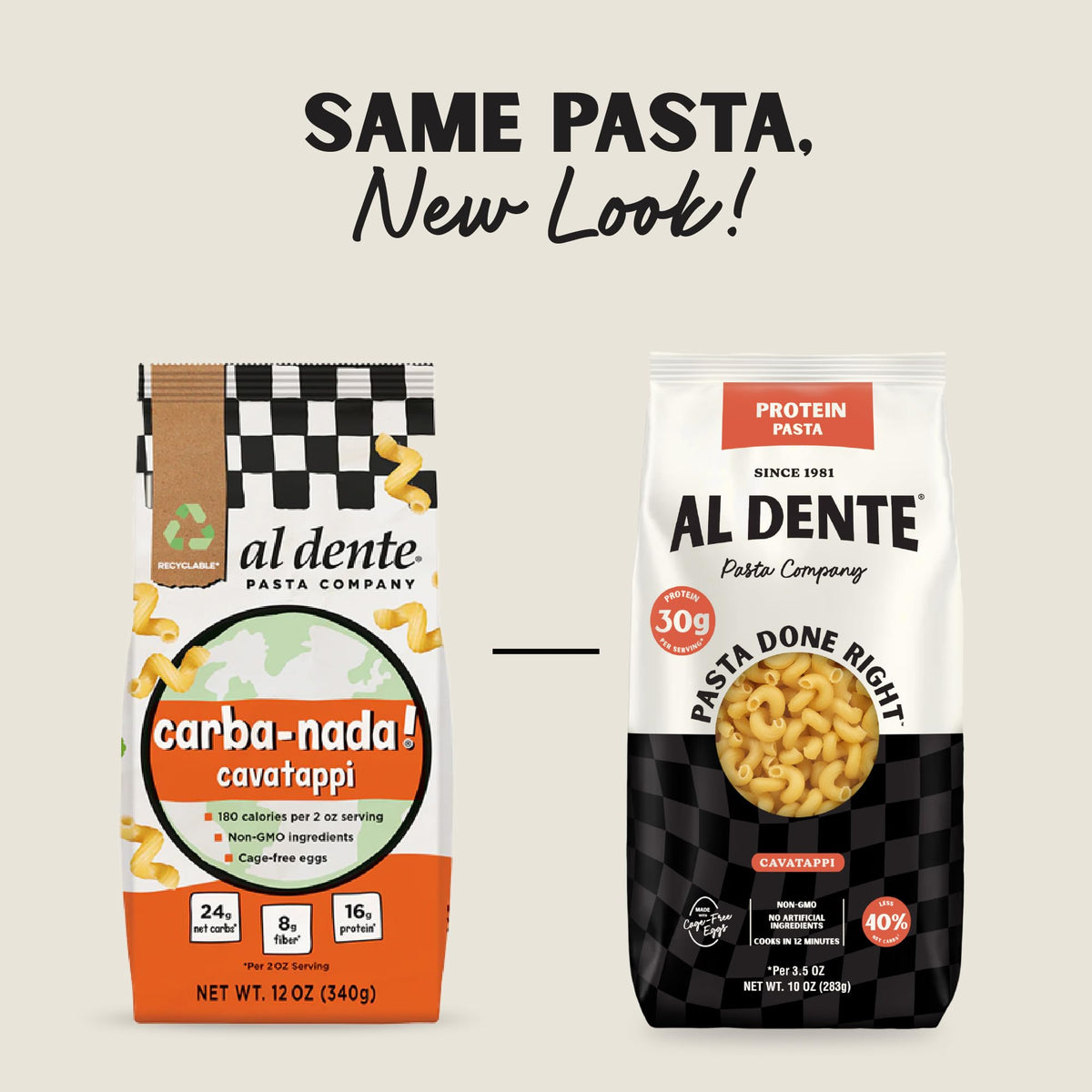 AL DENTE Protein Pasta rigatoni pack offers versatile high-protein option for busy nights