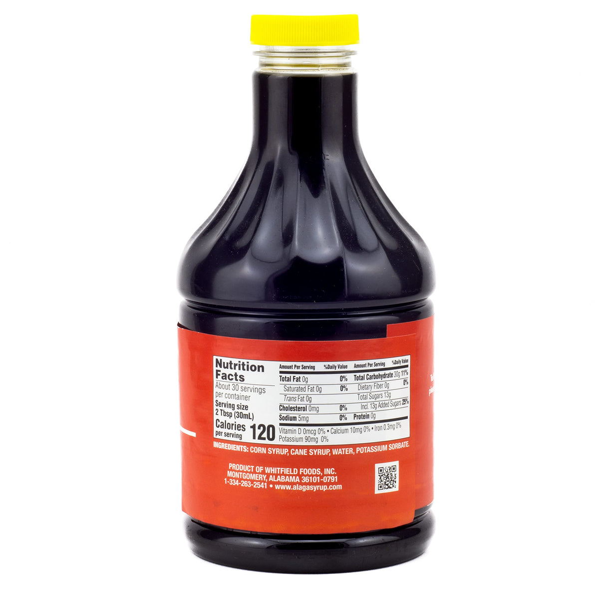 Alaga Original Cane Syrup pour close-up highlighting smooth glaze for desserts.