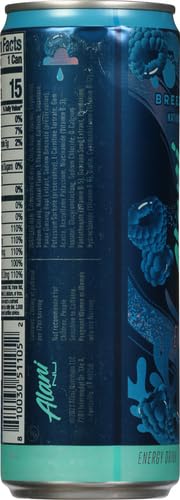 Close-up of Breezeberry label with zero sugar and low calories