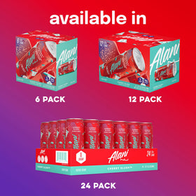 Alani Nu Cherry Slush empty can ready for disposal and recycling.