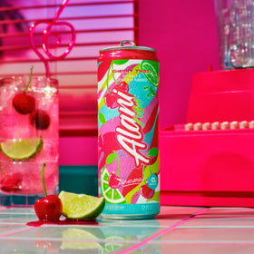 Cans on countertop suggest easy, multipack energy for events.