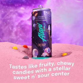 Alani Nu Cosmic Stardust pack 12 cans emphasizes value and convenience.