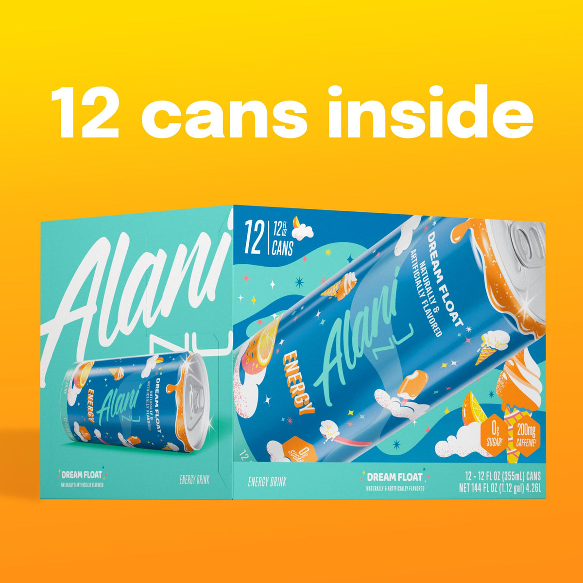 Alani Nu Dream Float with B vitamins supports daily energy.