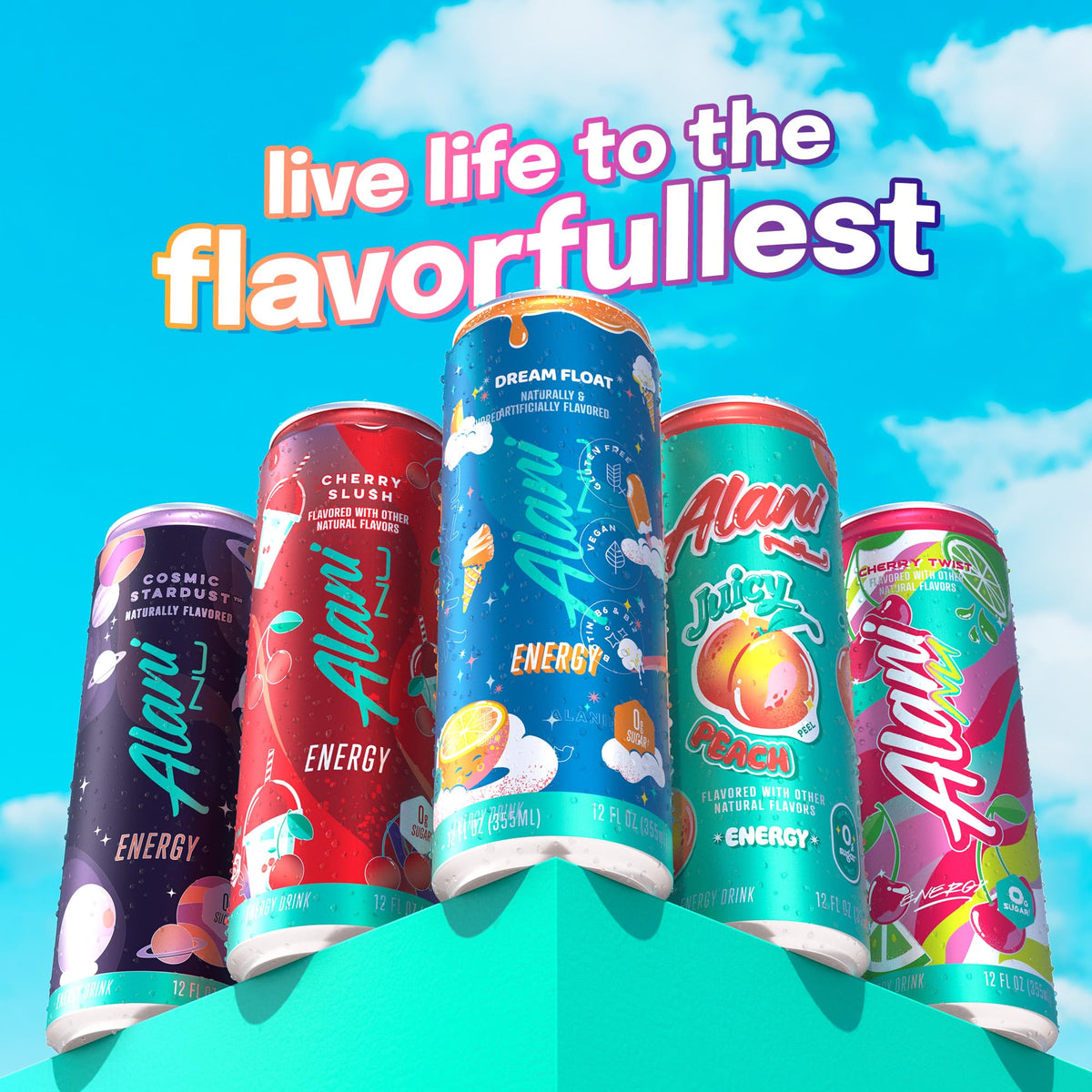 Alani Nu DREAM FLOAT pack of 24 cans ready for sharing