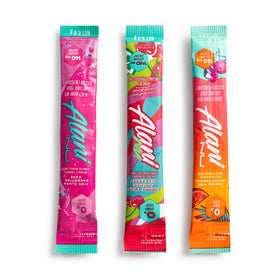 Alani Nu 30-stick energy pack showing three flavors together.