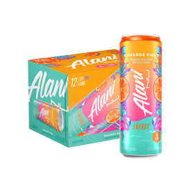 Alani Nu Orange Kiss can front with bold flavor and zero sugar promise.