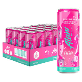 Alani Nu Pink Slush can front shows bold flavor and sugar-free energy