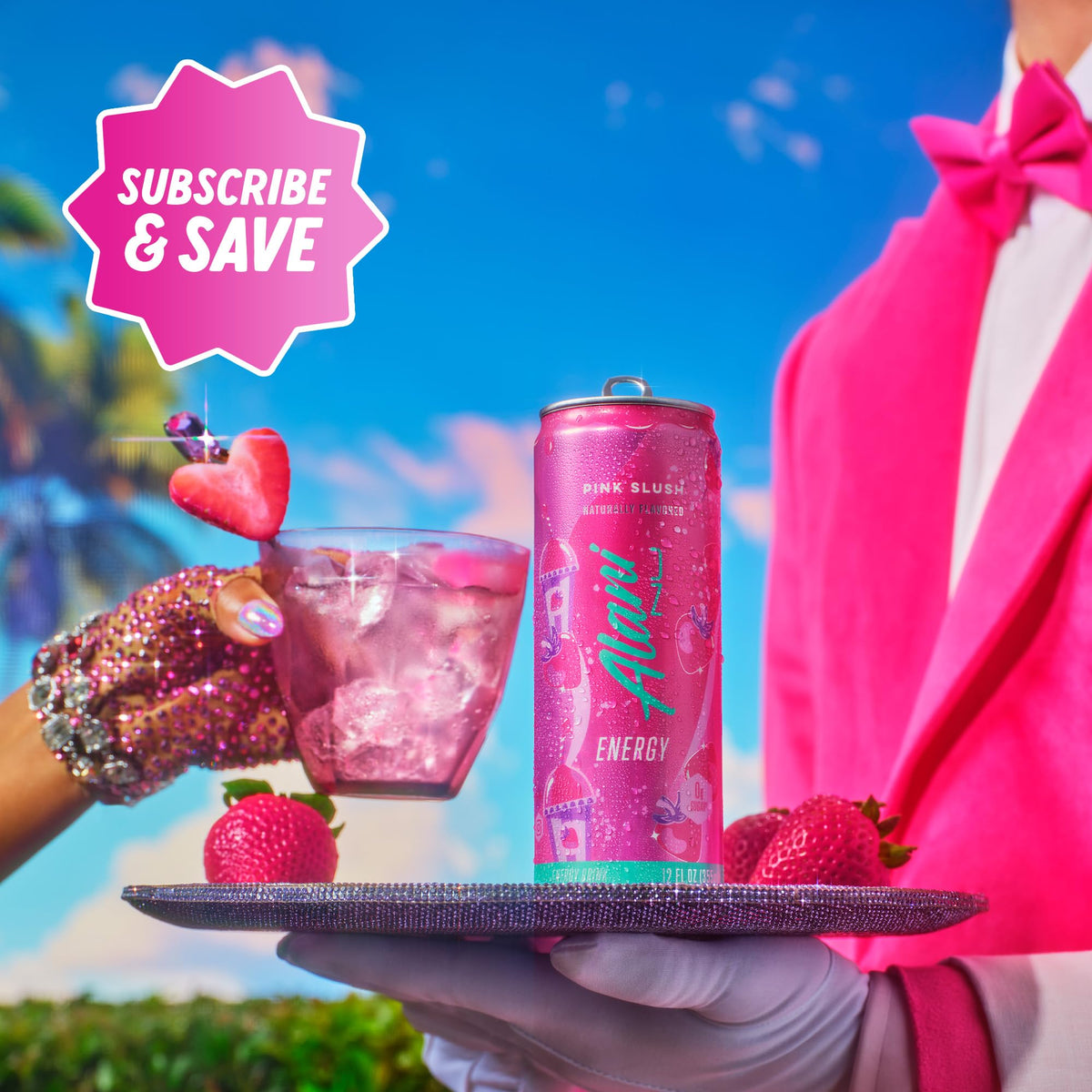 Alani Nu Pink Slush energy scene suggests on-the-go study companion