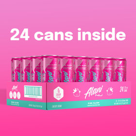 Alani Nu Pink Slush label close-up reveals clean nutrition details