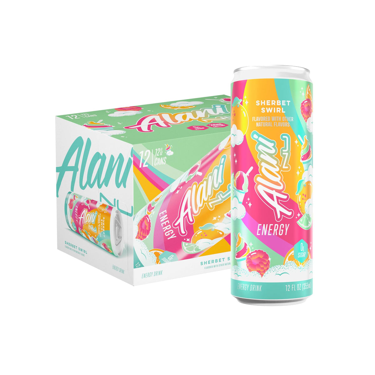 Alani Nu Sherbet Swirl can—refreshing energy boost for busy days