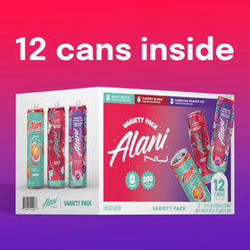 Alani Nu Juicy Peach can communicates bold flavor and on-the-go energy