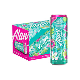 Alani Nu Watermelon Wave can front showing a sugar-free energy boost