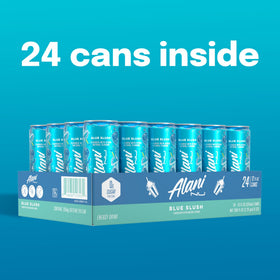 Blue Slush display shelf shows confident aisle presence.