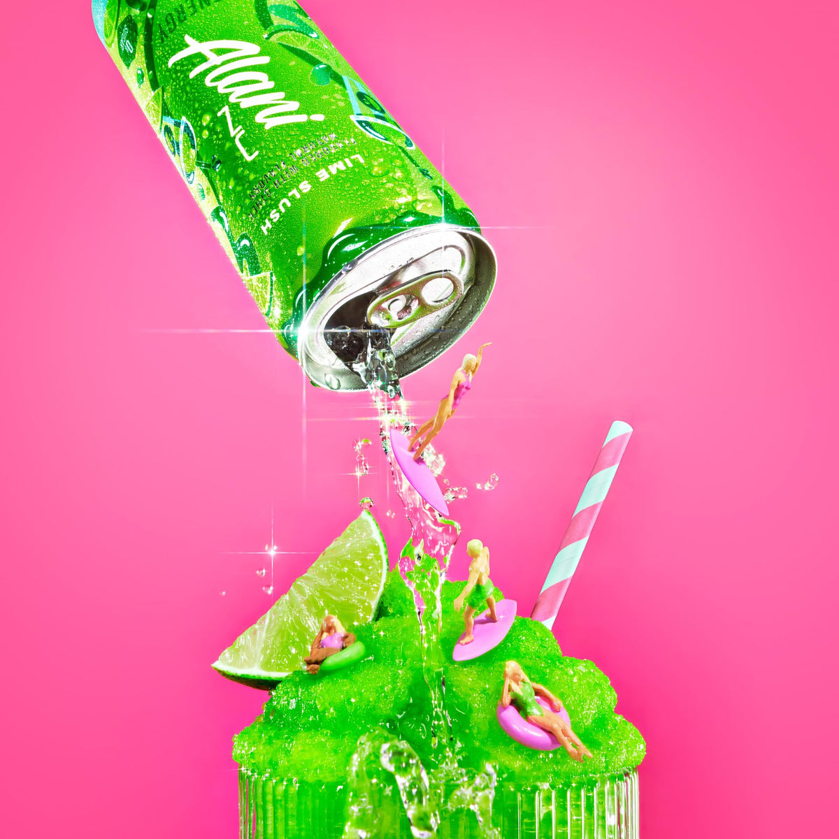 Alani Nu Lime Slush morning routine, refreshing pick-me-up during busy days.