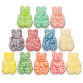 Gluten-free and fat-free Albanese gummies, allergy-friendly for gatherings.