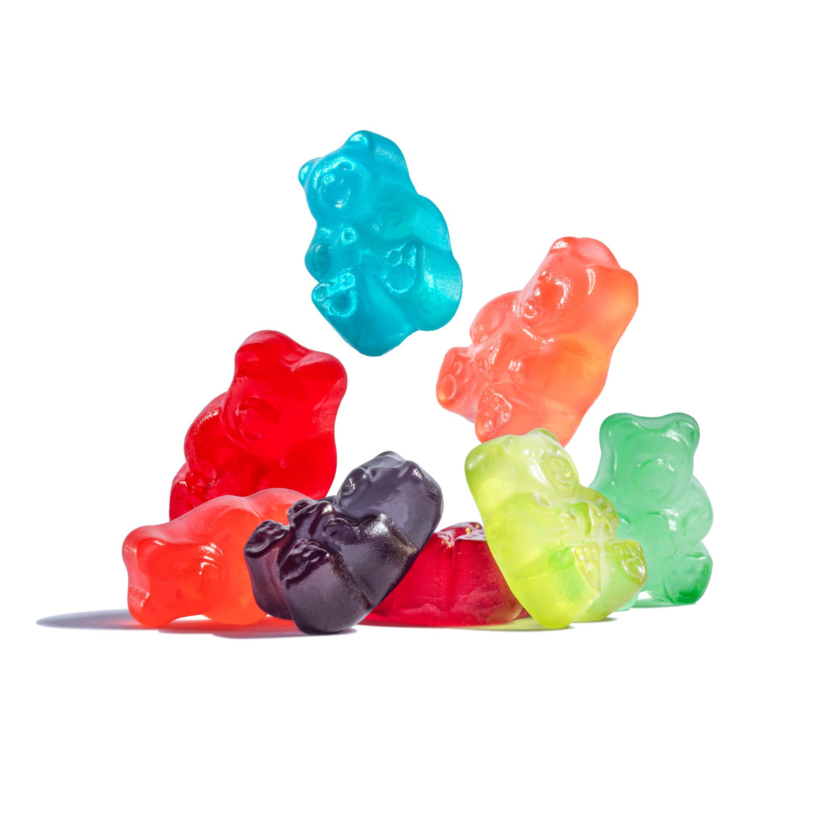Albanese Berry Flavored Gummi Bears soft-chew texture for a satisfying bite.