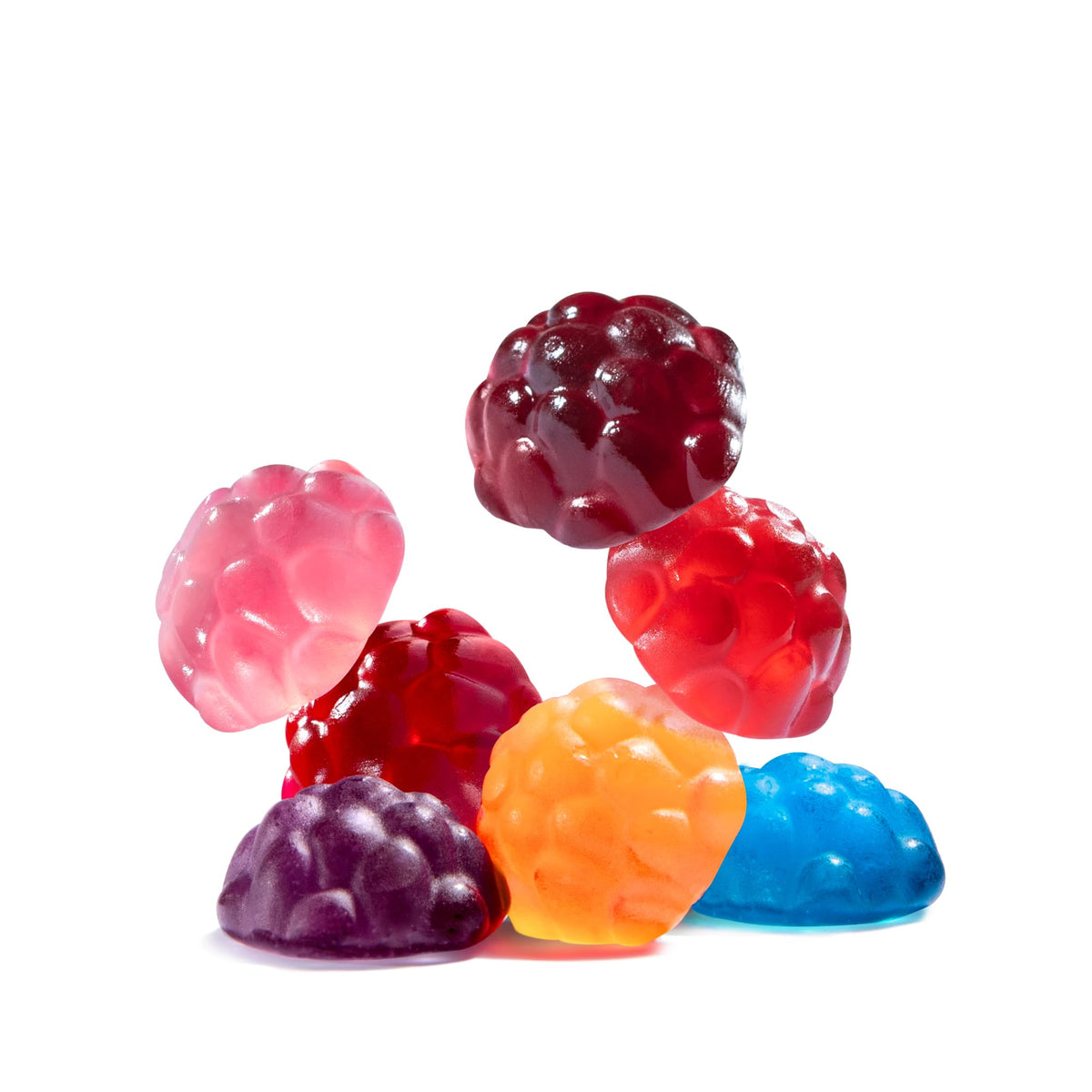 Albanese Bing Cherry gummy close-up, bold cherry flavor for a fruity treat.