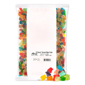 Albanese 12-flavor gummi bears in a 5lb bag, ideal for entertaining.