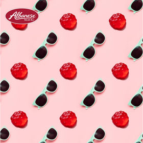 Albanese fresh fruit flavors offer vibrant tasting in every bite.