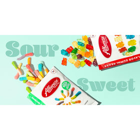 Natural flavors and colors give Albanese gummies a vibrant fruit profile