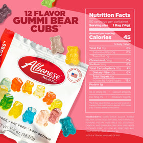 Albanese Gummi Bear Cubs cherry mini-pack for kids.