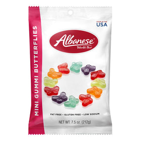 Albanese Mini Gummi Butterflies pack of 12 bags for easy sharing.