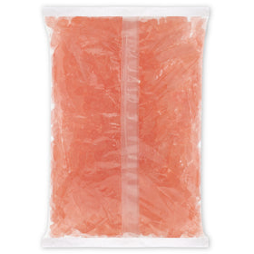 Albanese Pink Grapefruit Gummi Bears closeup showing soft, juicy texture.