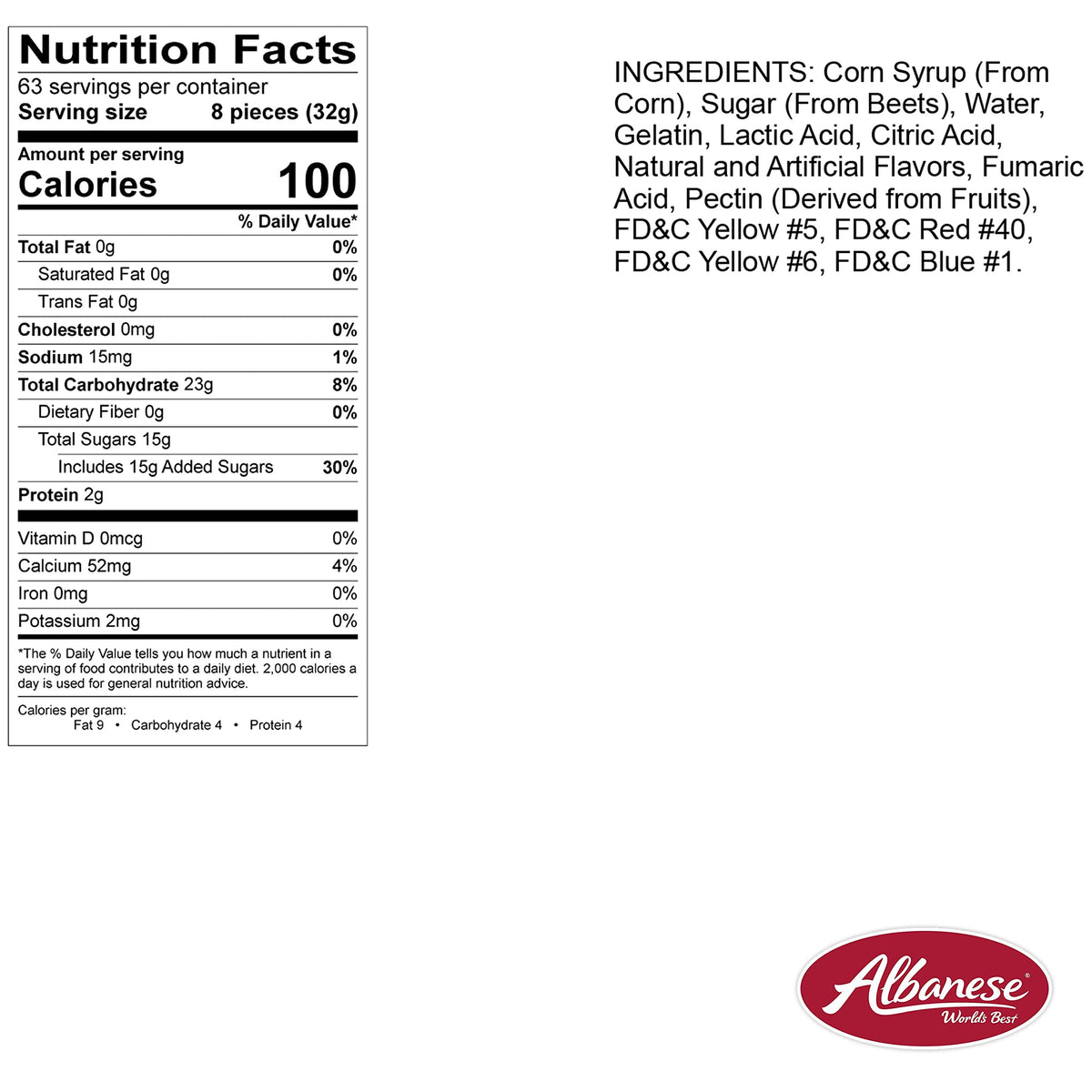Gummy assortment on a platter, a shareable party snack by Albanese.