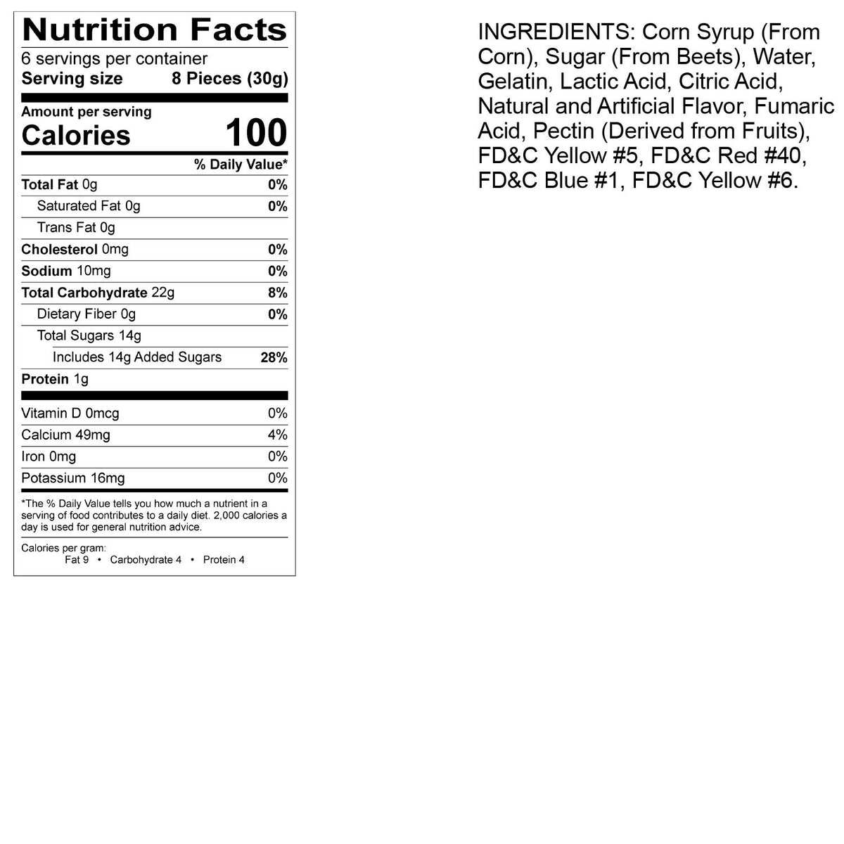 Travel-friendly Albanese gummies, a tasty on-the-go option.