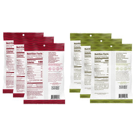 albanese variety pack of six 5oz bags on display, great for sharing