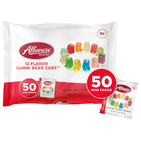 Albanese Gummi Bear Cubs 50-count pack for party favors.