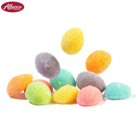Albanese World's Best Eggstra Special Gummies watermelon bears image suggests fruity snacking