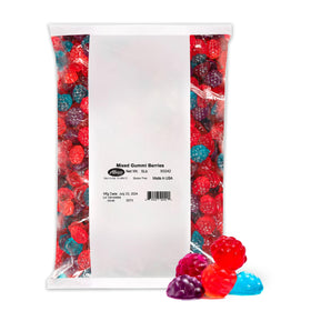 Albanese Gummi Berries pack with bold fruit flavors and soft chew for sharing.