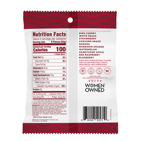 Albanese True to Fruit blueberry gummy—vibrant flavor for quick treats.