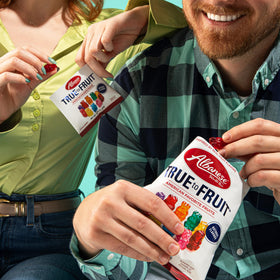 Albanese True to Fruit watermelon gummy—refreshing bite for summer gatherings.
