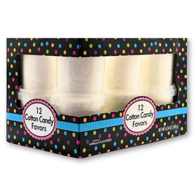 Albert's Cotton Candy vanilla 12-pack in resealable tubs for easy party sharing.