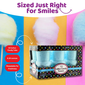 Albert's Caribbean Blue fluffy cotton candy texture inside a tub