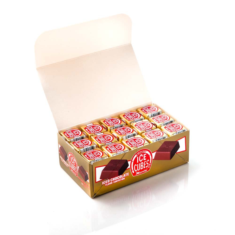 Albert's Chocolate Ice Cubes tray enhances beverages with rich cocoa flavor