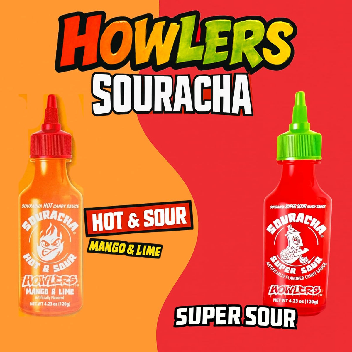 Sparkling gift bag with Albert's Souracha for birthdays and holidays.