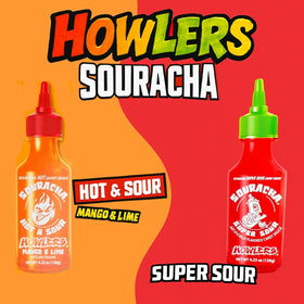 Sparkling gift bag with Albert's Souracha for birthdays and holidays.